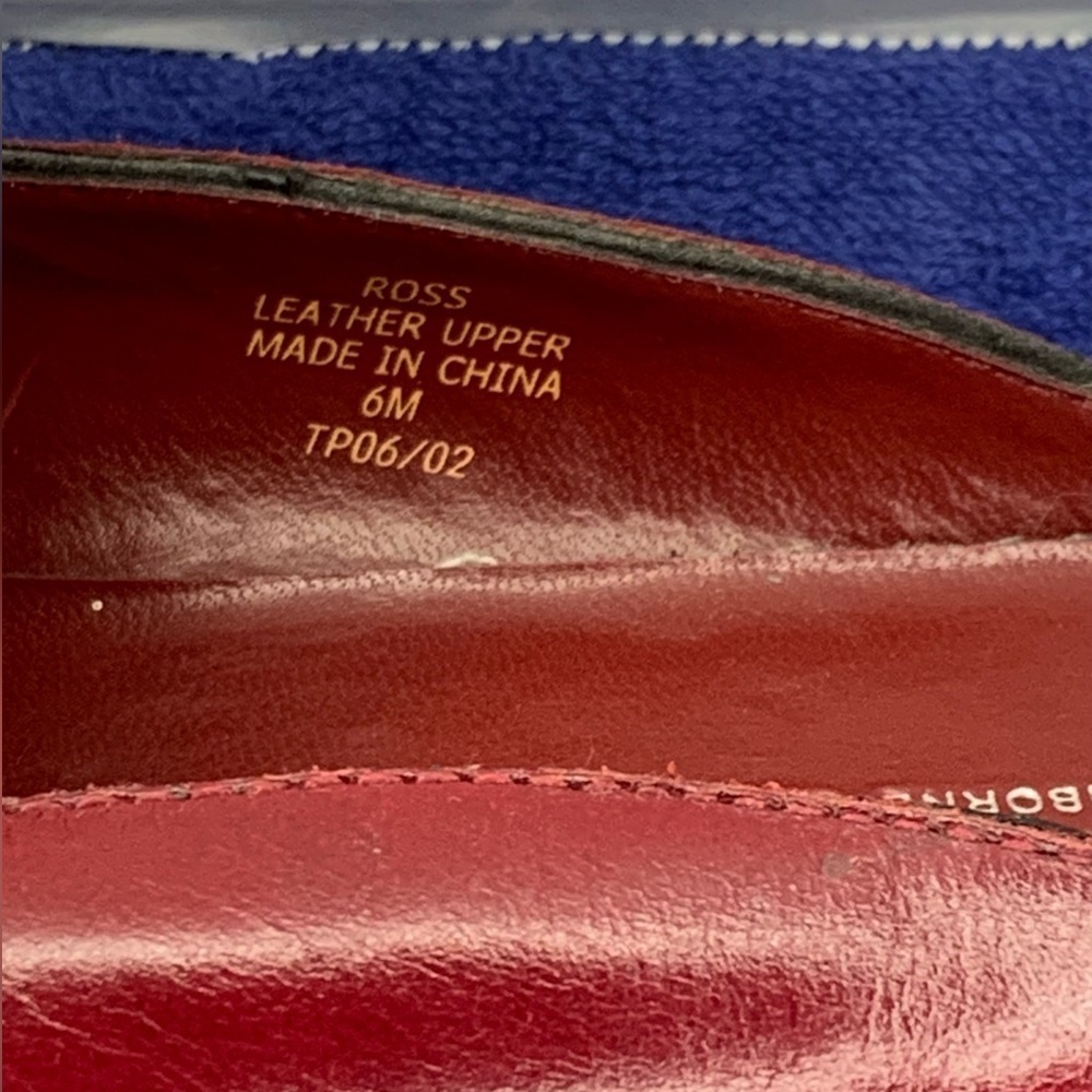 Red Leather Villager Ross Liz Claiborne Loafer Slip-On Shoes Women’s Size 6M 6 M - Picture 3 of 6